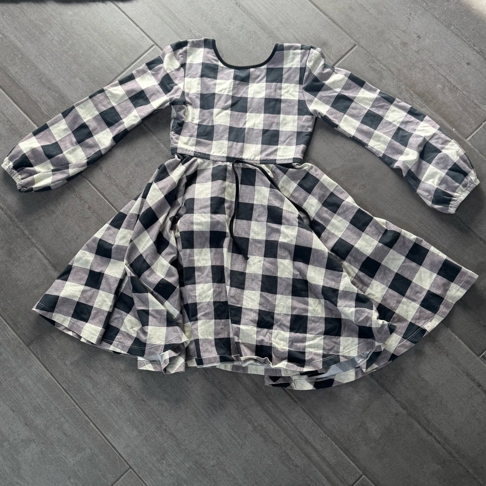 Omi Jo by Well Dressed Wolf Black and White Checkered Dress Buffalo dance 6 7 8